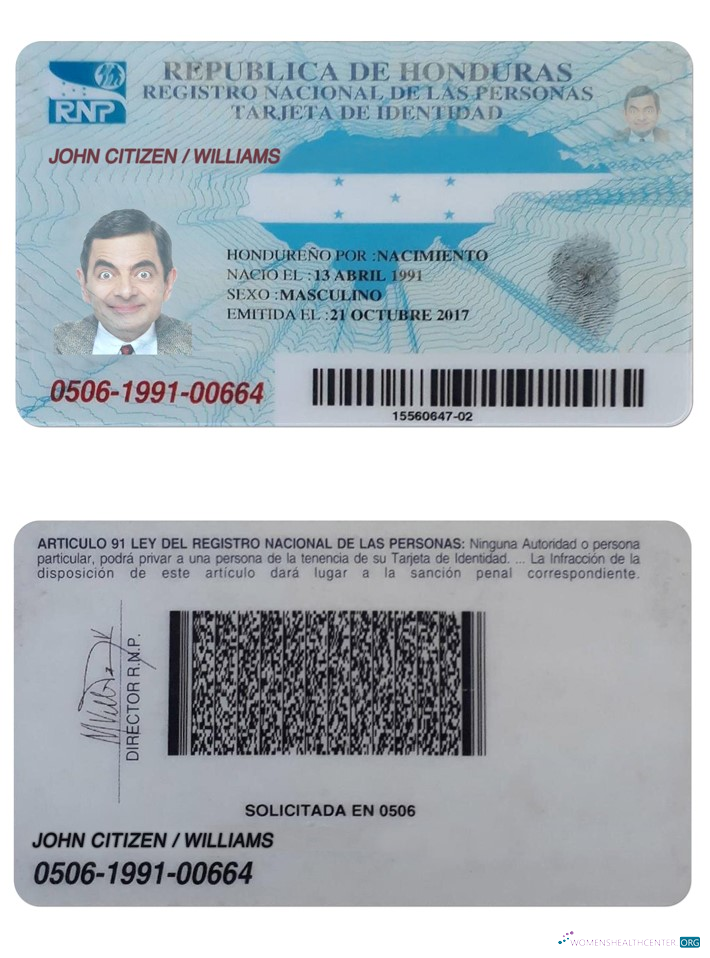 Download Honduras id Photoshop template